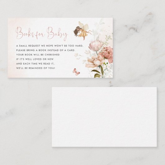 魔法の妖精の庭の本ベビーカード エンクロージャーカード (正面/裏面)