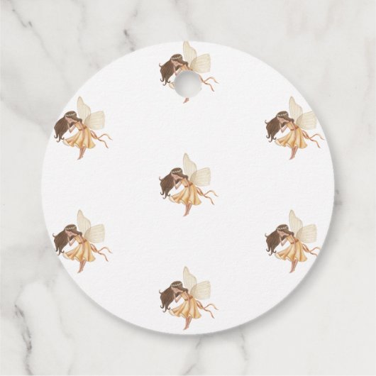 魔法の妖精の庭の赤ちゃんシャワー フェイバータグ (裏面)