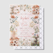 魔法の妖精の庭:最初の誕生日 ベラム紙招待状 (オフセット (招待状))