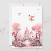 魔法の妖精の最初の誕生日パーティーの招待 招待状 (裏面)