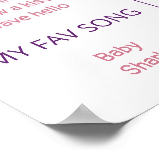 魔法の妖精の最初の誕生日パーティーマイルストーン ポスター (角)