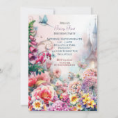 魔法の妖精の最初の誕生日パーティー 招待状 (裏面)