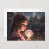 魔法の妖精の村の子供 ポストカード (正面/裏面)