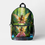 魔法の妖精の森 プリントバックパック (正面)