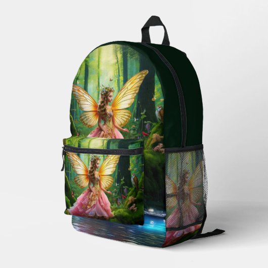 魔法の妖精の森 プリントバックパック (裏面右端)