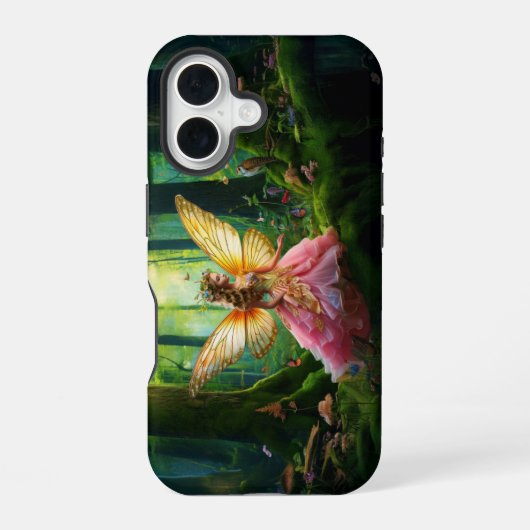 魔法の妖精の森 iPhone 16ケース (裏面)