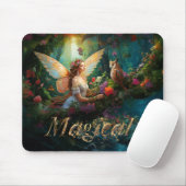 魔法の妖精の池魔法の装飾文字 マウスパッド (マウス)