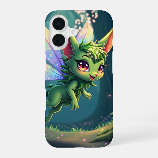 魔法の妖精の生き物 - 魔法の森のスプライト iPhone 16ケース (裏面)