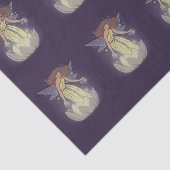 魔法の妖精の白い花の白熱ファンタジーの芸術 薄葉紙 (詳細)