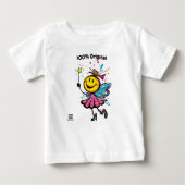 魔法の妖精の絵文字 – おもしろいカラフルとフル体 ベビーTシャツ (正面)