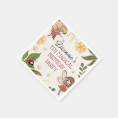 魔法の妖精の誕生日パーティナプキンス スタンダードカクテルナプキン (角)