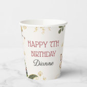 魔法の妖精の誕生日パーティー紙カップ 紙コップ (左)