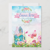 魔法の妖精の誕生日パーティー 招待状 (正面)