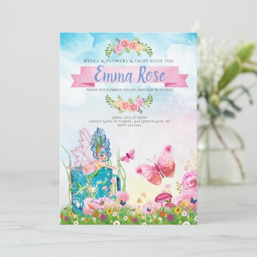 魔法の妖精の誕生日パーティー 招待状 (スタンド正面)