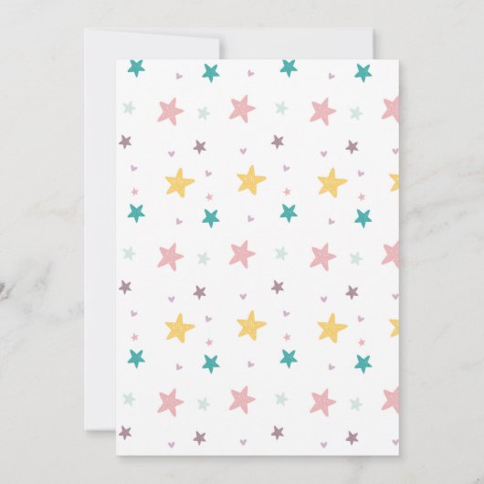 魔法の妖精の誕生日パーティーwandsペガサス 招待状 (裏面)