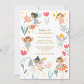 魔法の妖精の誕生日 招待状 (正面)