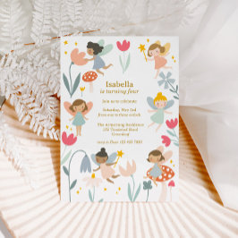 魔法の妖精の誕生日 招待状