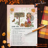 魔法の妖精の赤ちゃんシャワートリビアゲームハンド絵を描ー 招待状