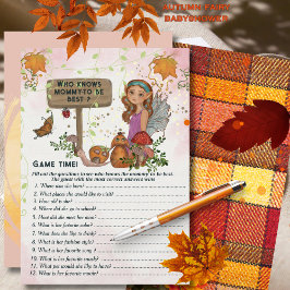 魔法の妖精の赤ちゃんシャワートリビアゲームハンド絵を描ー 招待状