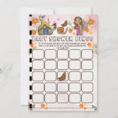 魔法の妖精の赤ちゃんシャワービンゴ活動 招待状 (正面)