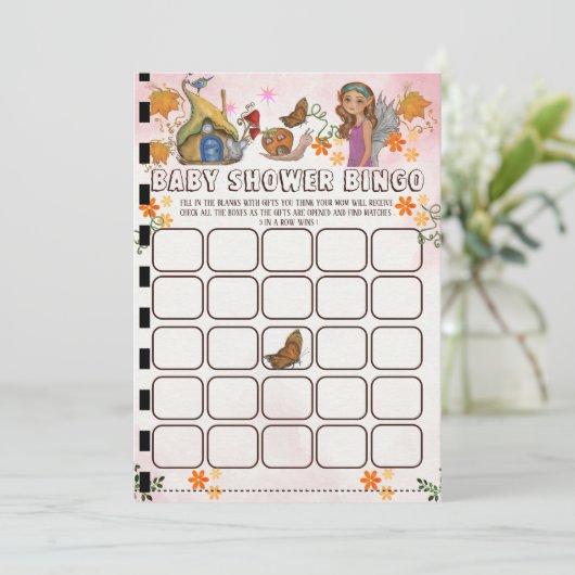 魔法の妖精の赤ちゃんシャワービンゴ活動 招待状 (スタンド正面)