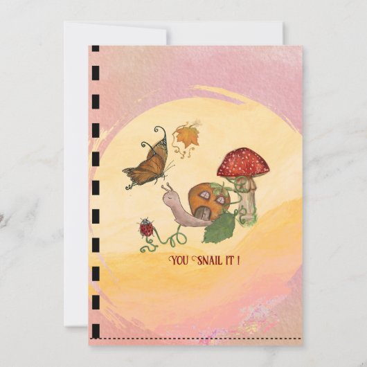 魔法の妖精の赤ちゃんシャワービンゴ活動 招待状 (裏面)