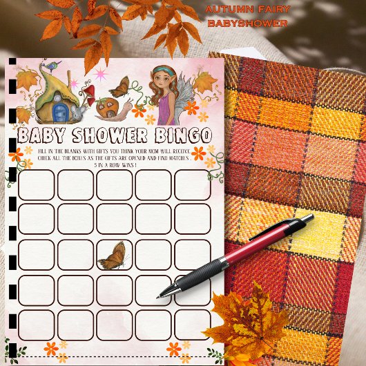 魔法の妖精の赤ちゃんシャワービンゴ活動 招待状