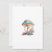 魔法の妖精の魅惑の森の最初の誕生日 招待状 (裏面)