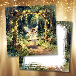 魔法の妖精をテーマにした女の子の誕生日 カード