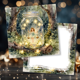 魔法の妖精をテーマにした女の子の誕生日 カード