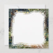 魔法の妖精をテーマにした少女の誕生日パーティー カード (裏面)