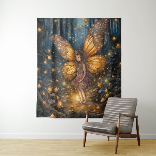 魔法の妖精アートキッズまたは子供部屋ルームの壁 タペストリー (インサイチュ)