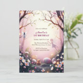 魔法の妖精イースターエッグ狩り誕生日パーティー 招待状 (スタンド正面)