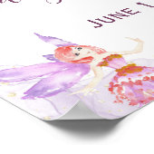 魔法の妖精ウェルカムサイン赤ちゃんシャワーポスター ポスター (角)