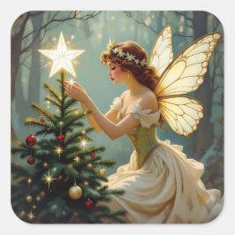 魔法の妖精クリスマス スクエアシール