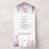 魔法の妖精テーマのオールインワン招待状 オールインワン招待状 (内側)