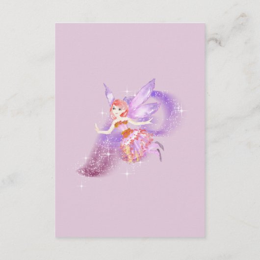 魔法の妖精テーマの書籍ベビーエンクロージャカード エンクロージャーカード (裏面)