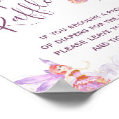 魔法の妖精テーマ赤ちゃんシャワーおむつラッフルサイン ポスター