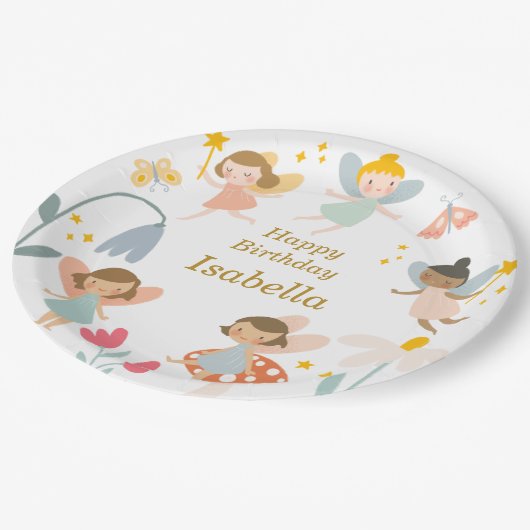 魔法の妖精パーティー ペーパープレート (アングル)