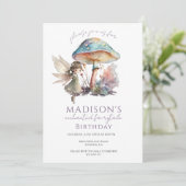 魔法の妖精ピクシー童話の誕生日パーティー 招待状 (スタンド正面)