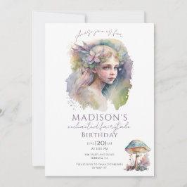 魔法の妖精ピクシー誕生日パーティー 招待状