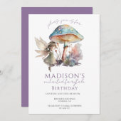 魔法の妖精ピクシー・フェアリーテイル・バースデーパーティー 招待状 (正面/裏面)