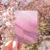 魔法の妖精ピンク赤面フローラガーデンベイビーシャワー 招待状