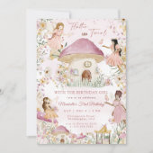 魔法の妖精フローラガーデンピクシーガールズ誕生日I 招待状 (正面)