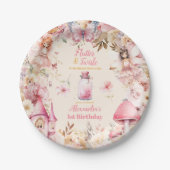 魔法の妖精フローラガーデンピクシー1st誕生日 ペーパープレート (正面)