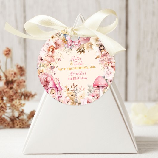 魔法の妖精フローラガーデンピクシー1st誕生日 ラウンドシール