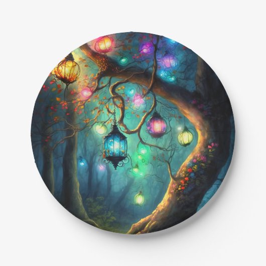 魔法の妖精プリンセスファンタジーピクシーダストパーティー ペーパープレート (正面)