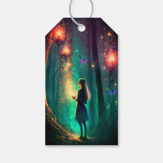 魔法の妖精プリンセスファンタジーピクシーダスト ギフトタグ (正面)
