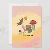 魔法の妖精ベイビーシャワートリビアゲームカード 招待状 (裏面)