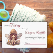 魔法の妖精マッシュルーム赤ちゃんシャワーおむつゲーム エンクロージャーカード